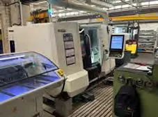 DMG Mori CLX 450 als Doppelspindler mit Stangenlader